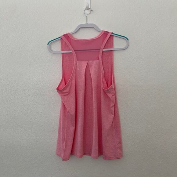 Unbranded Heather Pink Tank Scoop Neck Racer Back Mesh Detail Women's XL NWOT - Picture 7 of 10